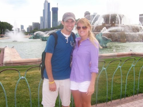 Megan and I at the Buckingham Fountain